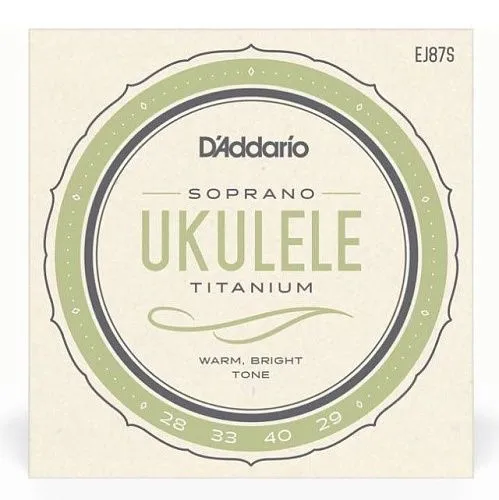 D'Addario EJ87S Titanium Комплект струн для укулеле сопрано.